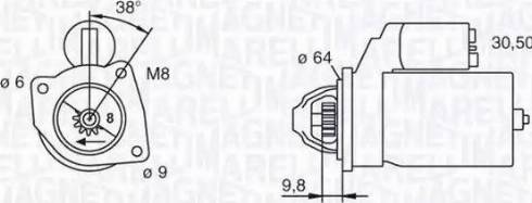 Magneti Marelli 063102021010 - Motorino d'avviamento autozon.pro