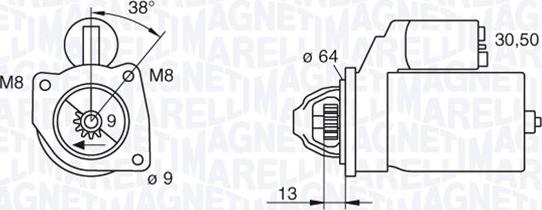 Magneti Marelli 063101021010 - Motorino d'avviamento autozon.pro