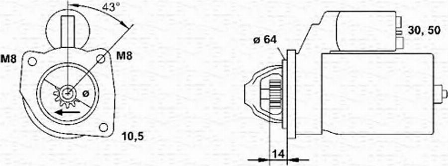 Magneti Marelli 063101023010 - Motorino d'avviamento autozon.pro