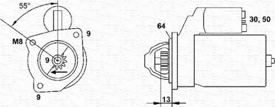 Magneti Marelli 063103025010 - Motorino d'avviamento autozon.pro