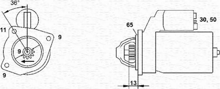 Magneti Marelli 063111007010 - Motorino d'avviamento autozon.pro