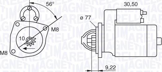 Magneti Marelli 063187001010 - Motorino d'avviamento autozon.pro