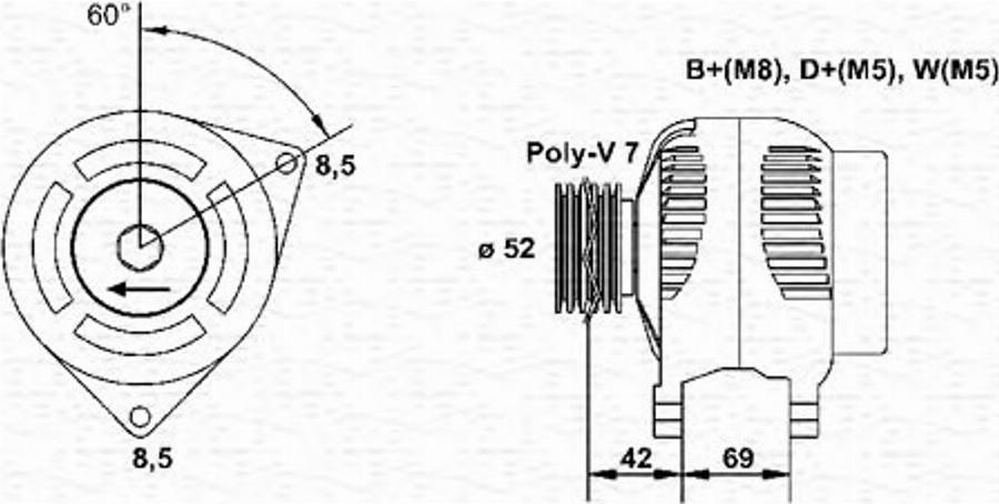 Magneti Marelli 063341353010 - Alternatore autozon.pro