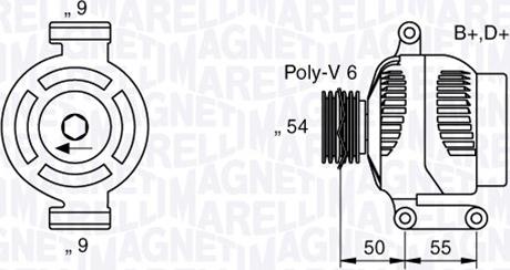 Magneti Marelli 063358061010 - Alternatore autozon.pro