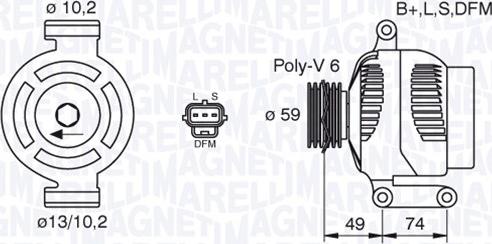 Magneti Marelli 063380005010 - Alternatore autozon.pro