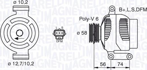 Magneti Marelli 063380006010 - Alternatore autozon.pro