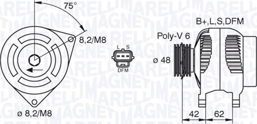 Magneti Marelli 063380008010 - Alternatore autozon.pro