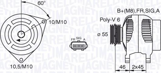 Magneti Marelli 063380002010 - Alternatore autozon.pro