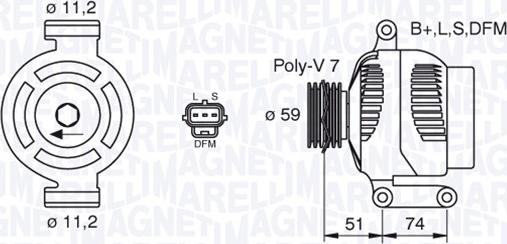 Magneti Marelli 063380007010 - Alternatore autozon.pro