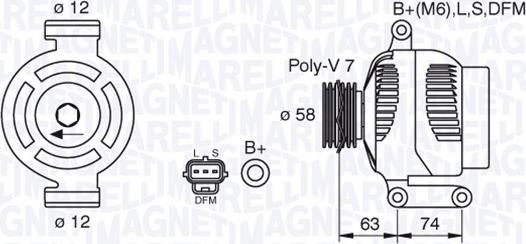 Magneti Marelli 063388502010 - Alternatore autozon.pro