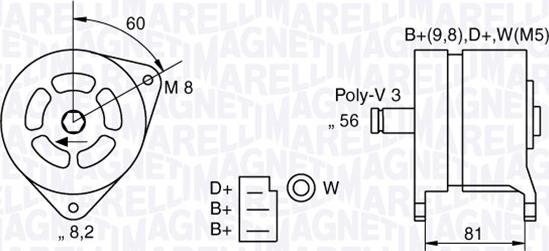 Magneti Marelli 063324145010 - Alternatore autozon.pro