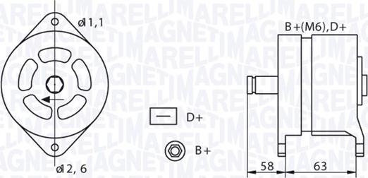 Magneti Marelli 063320049010 - Alternatore autozon.pro