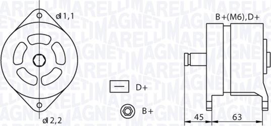 Magneti Marelli 063320060010 - Alternatore autozon.pro