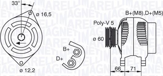 Magneti Marelli 063321606010 - Alternatore autozon.pro