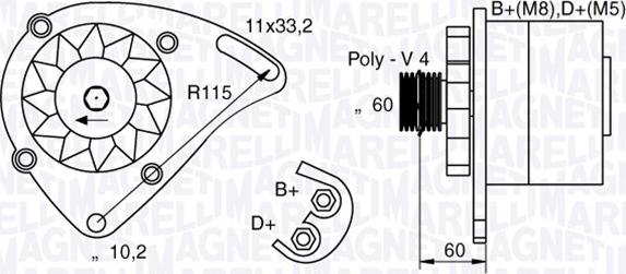 Magneti Marelli 063321600010 - Alternatore autozon.pro