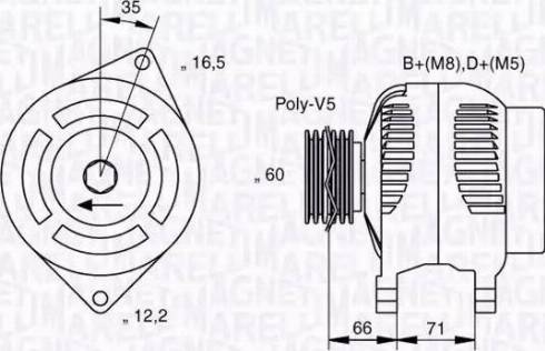 Magneti Marelli 063321625010 - Alternatore autozon.pro