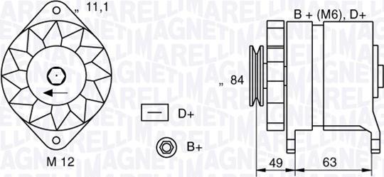 Magneti Marelli 063321044010 - Alternatore autozon.pro