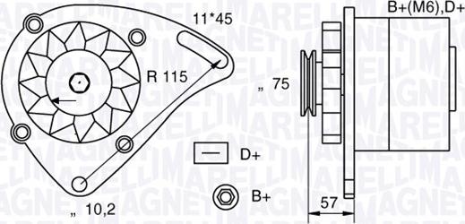 Magneti Marelli 063321067010 - Alternatore autozon.pro