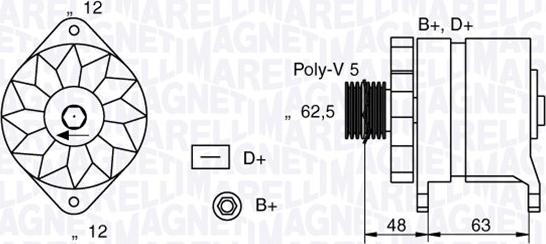 Magneti Marelli 063321191010 - Alternatore autozon.pro