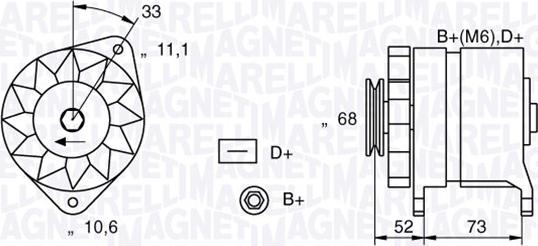 Magneti Marelli 063321154010 - Alternatore autozon.pro