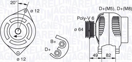 Magneti Marelli 063321854010 - Alternatore autozon.pro