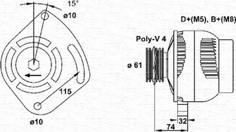 Magneti Marelli 063321863010 - Alternatore autozon.pro