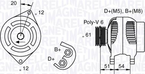 Magneti Marelli 063321862010 - Alternatore autozon.pro