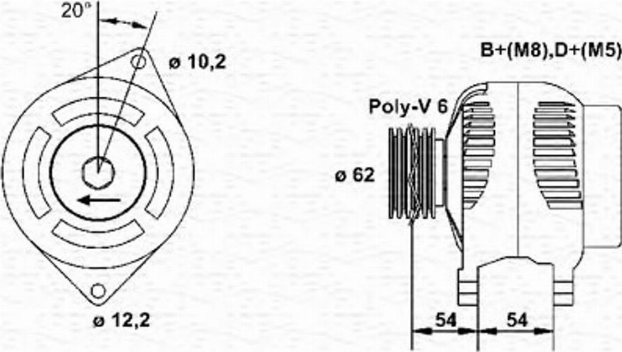 Magneti Marelli 063321809010 - Alternatore autozon.pro