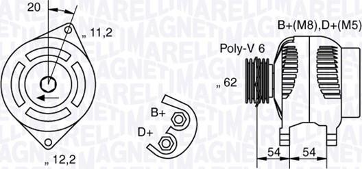 Magneti Marelli 063321800010 - Alternatore autozon.pro