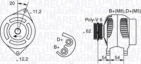 Magneti Marelli 063321803010 - Alternatore autozon.pro