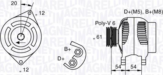 Magneti Marelli 063321833010 - Alternatore autozon.pro