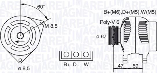 Magneti Marelli 063321347010 - Alternatore autozon.pro