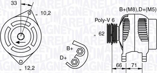 Magneti Marelli 063321332010 - Alternatore autozon.pro