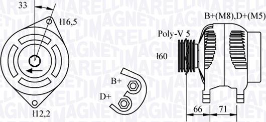 Magneti Marelli 063321328010 - Alternatore autozon.pro