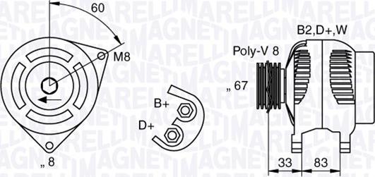 Magneti Marelli 063321753010 - Alternatore autozon.pro