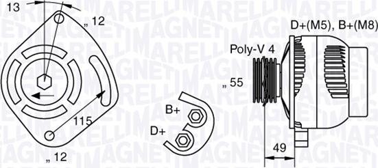 Magneti Marelli 063321715010 - Alternatore autozon.pro