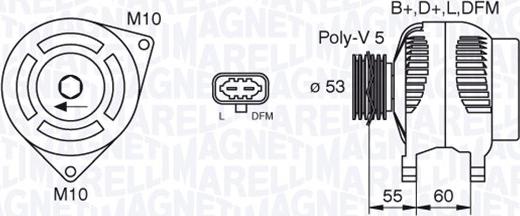 Magneti Marelli 063377496010 - Alternatore autozon.pro