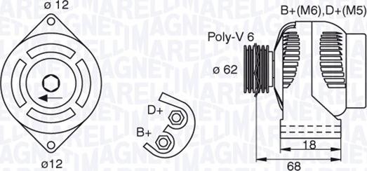 Magneti Marelli 063377490010 - Alternatore autozon.pro