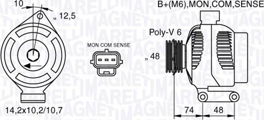 Magneti Marelli 063377410010 - Alternatore autozon.pro