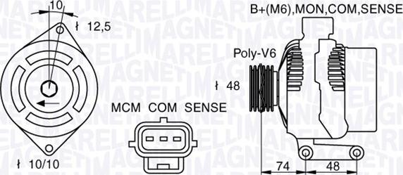 Magneti Marelli 063377411010 - Alternatore autozon.pro