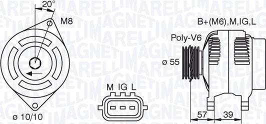 Magneti Marelli 063377439010 - Alternatore autozon.pro