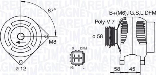 Magneti Marelli 063377435010 - Alternatore autozon.pro