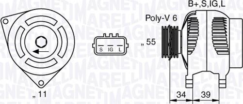 Magneti Marelli 063377430010 - Alternatore autozon.pro