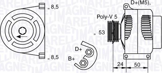 Magneti Marelli 063377009010 - Alternatore autozon.pro