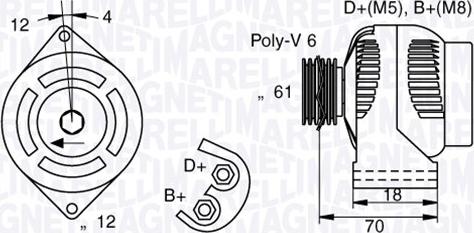 Magneti Marelli 063377005010 - Alternatore autozon.pro