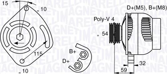 Magneti Marelli 063377001010 - Alternatore autozon.pro