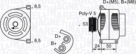 Magneti Marelli 063377007010 - Alternatore autozon.pro