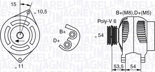 Magneti Marelli 063377016010 - Alternatore autozon.pro