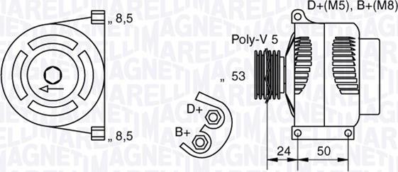 Magneti Marelli 063377010010 - Alternatore autozon.pro