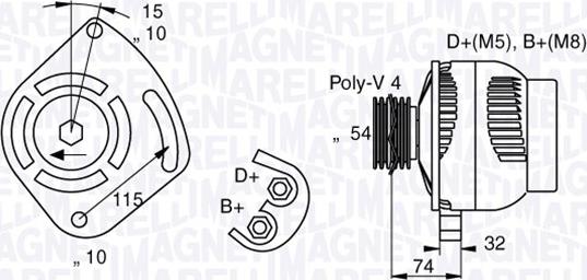 Magneti Marelli 063377011010 - Alternatore autozon.pro